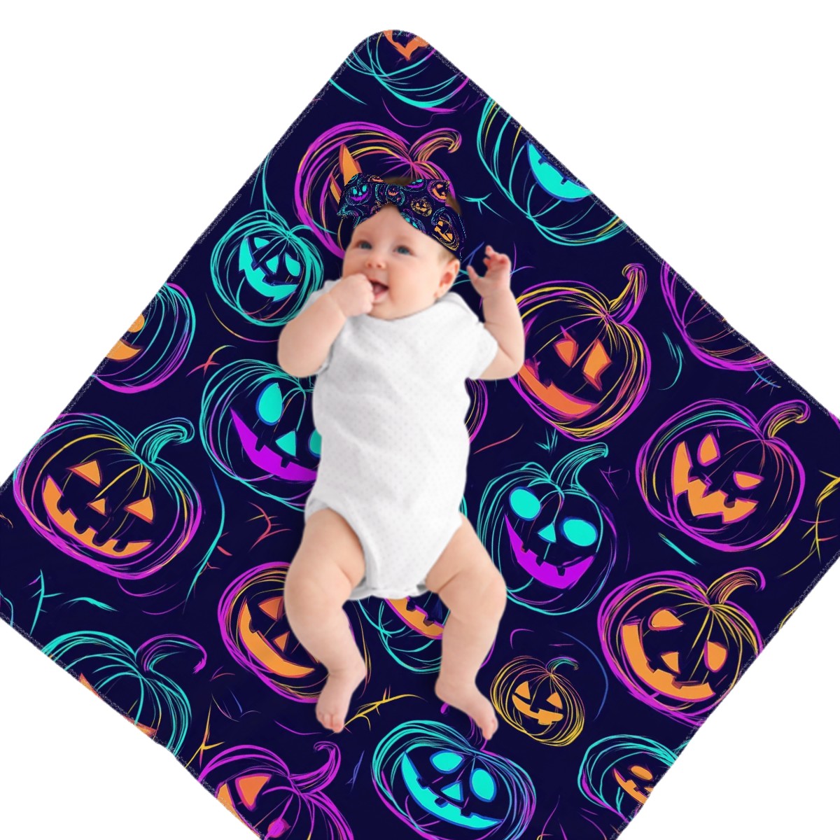 Baby Headbands  Swaddle Blanket Set